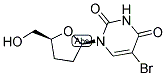 5-BROMO-2',3'-DIDEOXYURIDINE 结构式