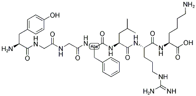 TYR-GLY-GLY-PHE-LEU-ARG-LYS 结构式
