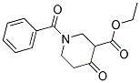 1-Benzoyl-4-oxo-piperidine-3-carboxylic acid ethyl ester 结构式