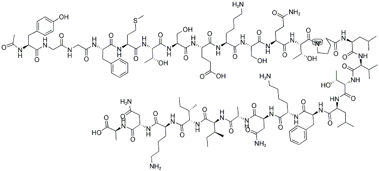 ACETYL, BETA-ENDORPHIN (1-26), HUMAN 结构式