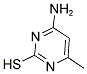 4-AMINO-6-METHYLPYRIMIDINE-2-THIOL 结构式