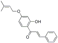 2'-HYDROXY-4'-PRENYLOXYCHALCONE 结构式