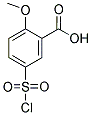 5-(磺酰氯)-2甲氧基苯甲酸 结构式