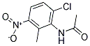 N1-(6-CHLORO-2-METHYL-3-NITROPHENYL)ACETAMIDE 结构式