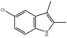 5-氯-2,3-二甲基-1H-吲哚 结构式