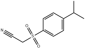 4-ISOPROPYLBENZENESULPHONYLACETONITRILE 结构式