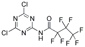 2-N-HEPTAFLUOROBUTYRYLAMINO-4,6-DICHLOROTRIAZINE 结构式