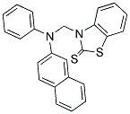 3-(N-(2-NAPHTHYL)-N-PHENYLAMINOMETHYL)BENZOTHIAZOLE-2(3H)-THIONE 结构式