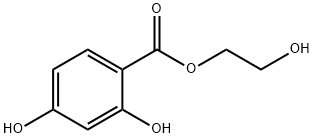 2,4-二羟基苯甲酸(2-羟乙基)酯 结构式