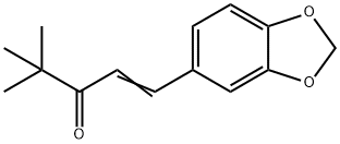 1-(3,4-METHYLENEDIOXY-PHENYL)-4,4-DIMETHYL-PENT-1-EN-3-ONE 结构式