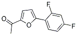 2-ACETYL-5(2,4-DIFLUOROPHENYL)FURAN 结构式