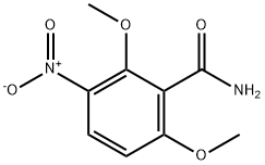 2,6-二甲氧基-3-硝基苯甲酰胺 结构式