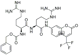 Z-ARG-ARG-7-AMINO-4-TRIFLUOROMETHYLCOUMARIN 结构式