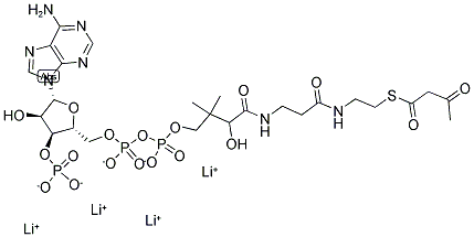 ACETOACETYL COENZYME A LITHIUM SALT 结构式