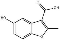 5-羟基-2-甲基苯并呋喃-3-羧酸 结构式