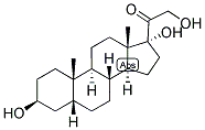 5-BETA-PREGNAN-3-BETA, 17,21-TRIOL-20-ONE 结构式