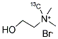 溴化胆碱-甲基-13C1 结构式