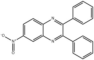 6-硝基-2,3-二苯基喹喔啉 结构式