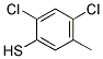 2,4-DICHLORO-5-METHYLTHIOPHENOL 结构式