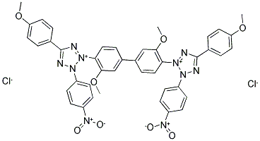 P-ANISYL-P-NITRO BLUE TETRAZOLIUM CHLORIDE 结构式