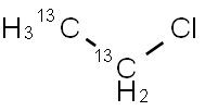 乙基氯-13C2 结构式