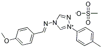 4-[(4-METHOXYBENZYLIDENE)AMINO]-1-(4-METHYLPHENYL)-4H-1,2,4-TRIAZOL-1-IUM METHANESULFONATE 结构式