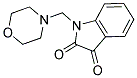 1-(MORPHOLIN-4-YLMETHYL)-1H-INDOLE-2,3-DIONE 结构式