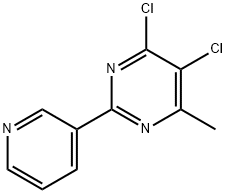 4,5-二氯-6-甲基-2-(3-吡啶基)嘧啶 结构式