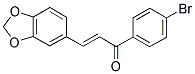 3-(1,3-BENZODIOXOL-5-YL)-1-(4-BROMOPHENYL)PROP-2-EN-1-ONE 结构式