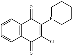 2-CHLORO-3-PIPERIDINONAPHTHOQUINONE 结构式