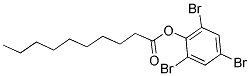 癸酸(2,4,6-三溴苯基)酯 结构式