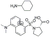 DANSYL-L-PROLINE, CYCLOHEXYLAMMONIUM SALT 结构式