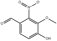 4-羟基-3-甲氧基-2-硝基苯甲醛 结构式