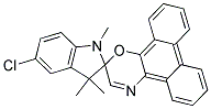 5-CHLORO-1,3-DIHYDRO-1,3,3-TRIMETHYLSPIRO[2H-INDOLE-2,3'-(3H)PHENANTHR[9,10-B](1,4)OXAZINE] 结构式