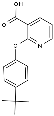 2-(4-(TERT-BUTYL)PHENOXY)PYRIDINE-3-CARBOXYLIC ACID 结构式