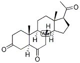 5-ALPHA-PREGNAN-3,6,20-TRIONE 结构式