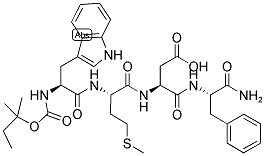 AOC-TRP-MET-ASP-PHE-NH2 结构式