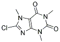 8-CHLORO-1,3,7-TRIMETHYL-3,7-DIHYDRO-1H-PURINE-2,6-DIONE 结构式