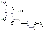 2',4',6'-TRIHYDROXY-3,4-DIMETHOXYDIHYDROCHALCONE 结构式