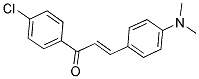 (E)-1-(4-CHLOROPHENYL)-3-[4-(DIMETHYLAMINO)PHENYL]-2-PROPEN-1-ONE 结构式