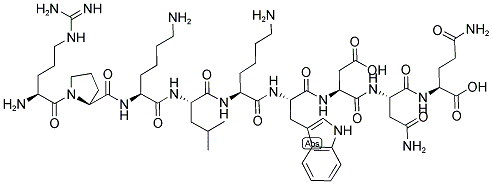 ARG-PRO-LYS-LEU-LYS-TRP-ASP-ASN-GLN 结构式