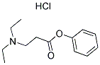 B-DIETHYL-B-ALANINE PHENYL ESTER HYDROCHLORIDE 结构式