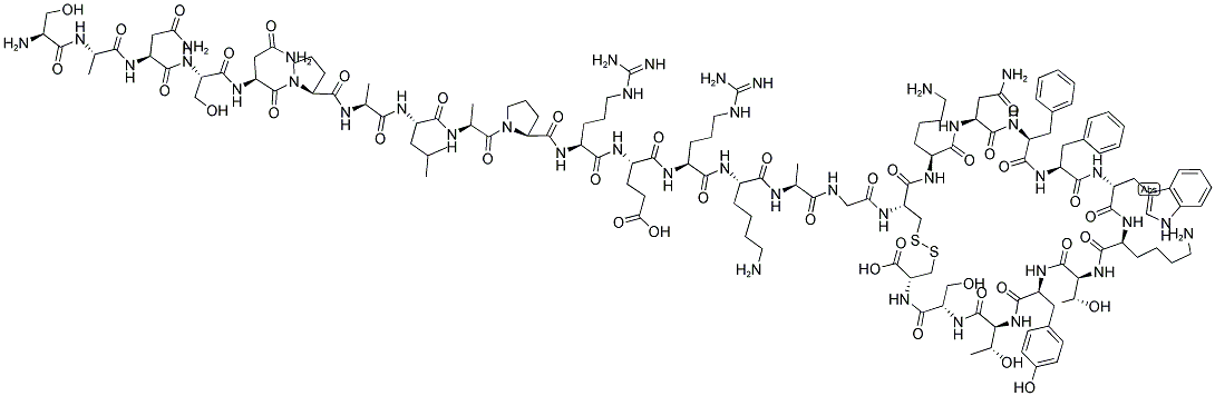 (LEU8,D-TRP22,TYR25)-SOMATOSTATIN-28 结构式