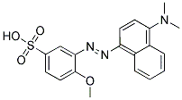 3-(4-DIMETHYLAMINO-1-NAPHTHYLAZO)-4-METHOXY-BENZENESULFONIC ACID 结构式