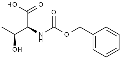 2-BENZYLOXYCARBONYLAMINO-3-HYDROXY-BUTYRIC ACID 结构式