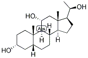 5-BETA-PREGNAN-3-ALPHA, 11-ALPHA, 20-BETA-TRIOL 结构式