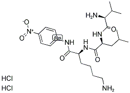 H-VAL-LEU-LYS-PNA · 2 HCL 结构式