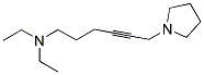 DIETHYL-(6-PYRROLIDIN-1-YL-HEX-4-YNYL)-AMINE 结构式