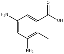 3,5-二氨基-2-甲基苯甲酸 结构式