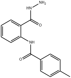 2-(4-METHYLPHENYLCARBOXAMIDO)BENZOIC HYDRAZIDE 结构式
